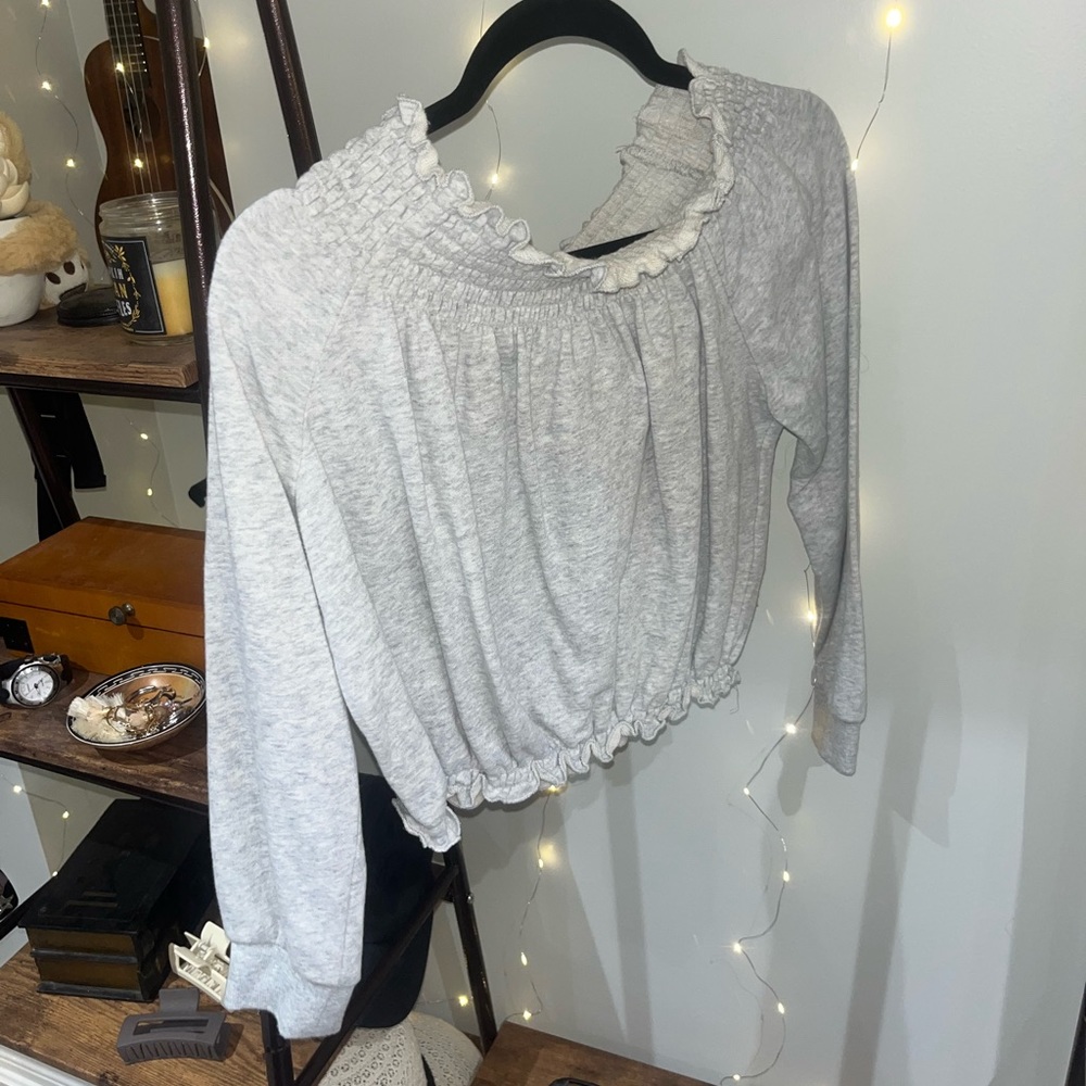 GARAGE Ruffled Off the Shoulder Top M